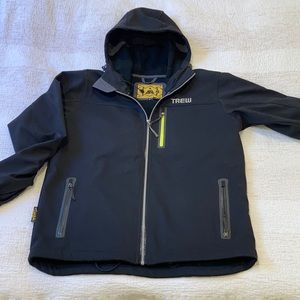 Men’s Trew hooded fleece lined soft jacket. Size Medium